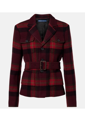 Polo Ralph Lauren Plaid wool-blend tweed blazer