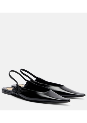 Saint Laurent Leather slingback flats