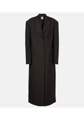 Calvin Klein Collection Brooke striped wool coat