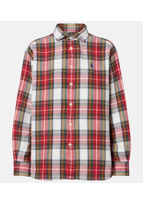 Polo Ralph Lauren Plaid cotton fleece shirt
