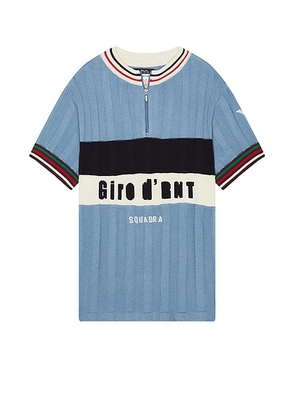 Rice nine ten Knitted Cycling Jersey in Sax Blue - Blue. Size 1 (also in ).