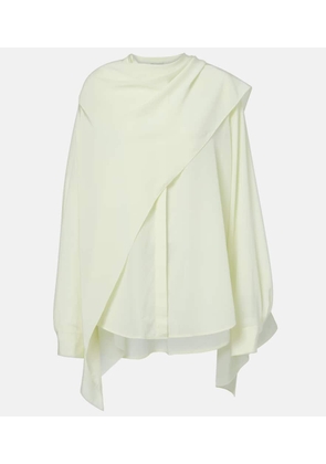 Calvin Klein Collection Kiki draped silk blouse