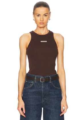 Siegelman Stable x FWRD Racerback Tank in Chocolate Brown - Brown. Size L (also in S, M, XL/1X).