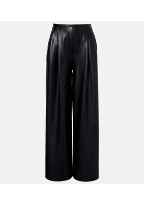 Norma Kamali Pleated high-rise wide-leg pants