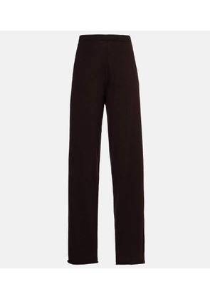 Extreme Cashmere NÂ°353 Relax cotton-blend straight pants