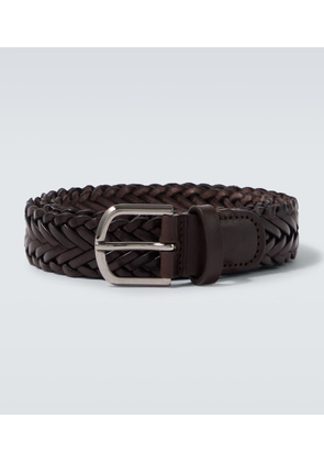 Giorgio Armani Braided leather belt