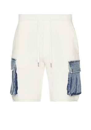SEROYA Henry Cargo Short in White - White. Size S (also in ).