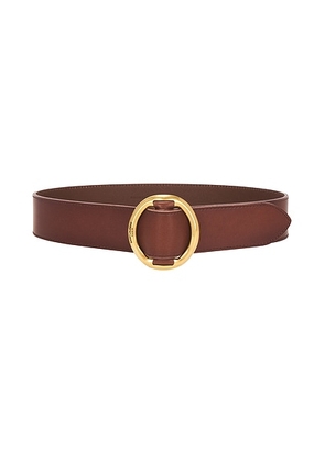 Saint Laurent Leather Belt in Dark Brown Chocolate - Brown. Size 70 (also in ).