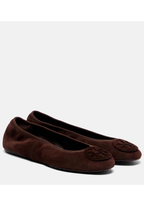 Tory Burch Reva Travel suede ballet flats