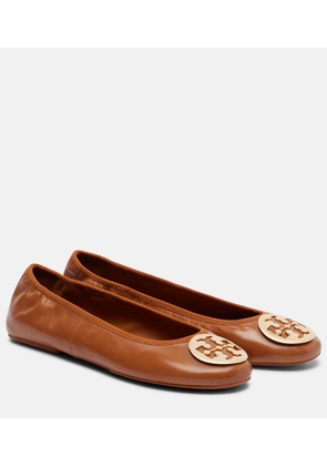 Tory Burch Reva Travel leather ballet flats