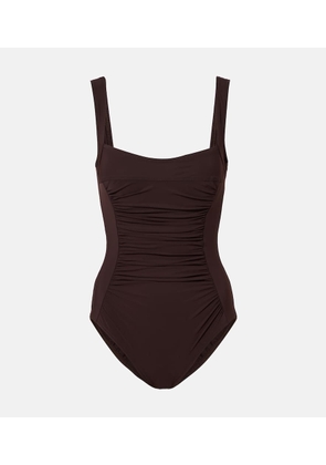 Karla Colletto Basics ruched swimsuit