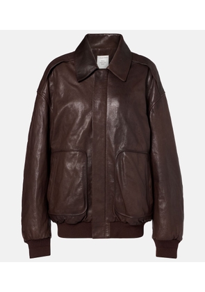 Calvin Klein Collection Johnson leather bomber jacket