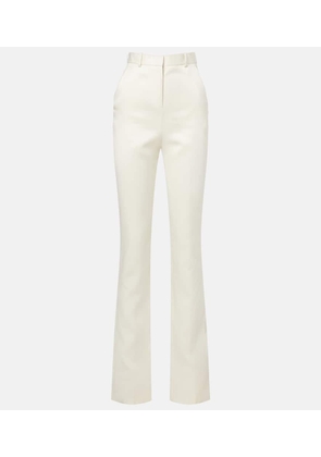 Calvin Klein Collection Lucia high-rise wool and silk slim pants
