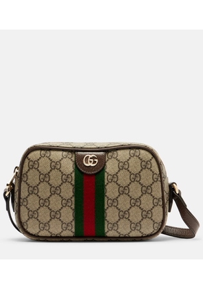 Gucci Ophidia Small leather-trimmed crossbody bag