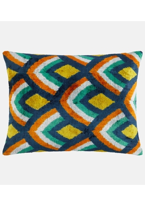 Les-Ottomans Silk and cotton velvet cushion