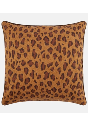 Les-Ottomans Cotton and silk velvet cushion