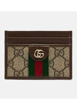 Gucci Ophidia leather-trimmed card holder