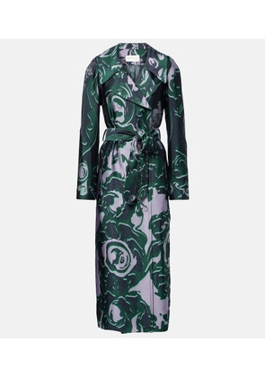 Dries Van Noten Printed trench coat