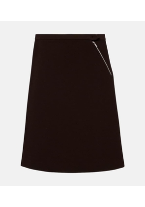 Miu Miu Logo midi skirt