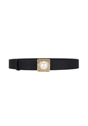 Retrofete Audre Leather Belt in Black - Black. Size S (also in ).