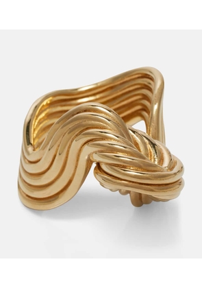 Bottega Veneta Slice gold-plated sterling silver ring