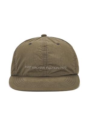 POST ARCHIVE FACTION (PAF) 8.0 Logo Cap Right in Brown - Brown. Size all.