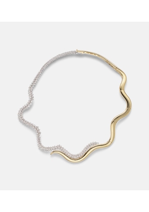 Yeprem Golden Strada 18kt white and yellow gold necklace with diamonds