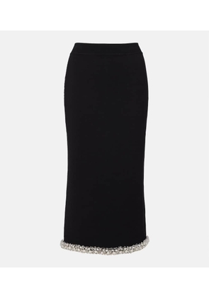 Simkhai Idina embellished knitted pencil skirt