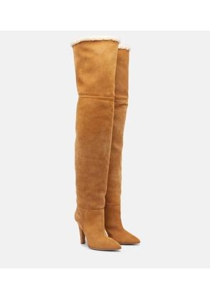 Paris Texas Elsa 100 suede over-the-knee boots