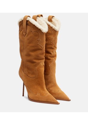 Paris Texas Lidia 105 suede cowboy boots