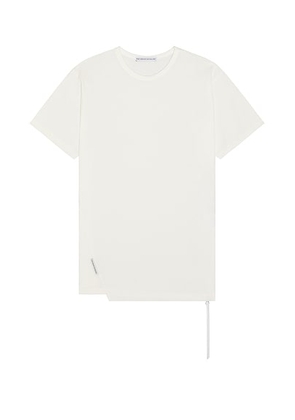 POST ARCHIVE FACTION (PAF) 8.0 Tee Center in White - White. Size L (also in S, XL).