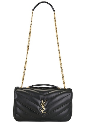 Saint Laurent Medium Loulou Chain Bag in Nero - Black. Size all.