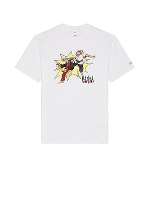 Puma Select x Aries Graphic Tee in Puma White - White. Size M (also in S, XL).