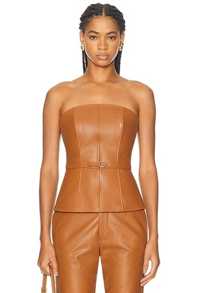 Ralph Lauren Collection Chelsey Blouse in Light Toffee - Brown. Size 2 (also in ).