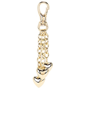 Roxanne Assoulin The Puffy Heart Bag Charm in Gold - Metallic Gold. Size all.