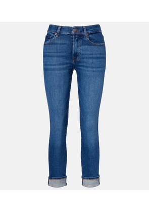 7 For All Mankind Kimmie Straight mid-rise slim jeans