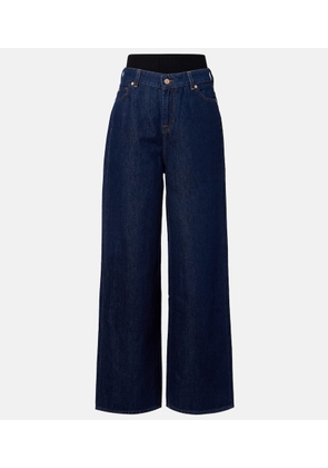 7 For All Mankind Layered wide-leg jeans