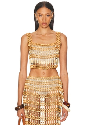 Staud Thatch Top in Natural - Neutral. Size XS (also in ).