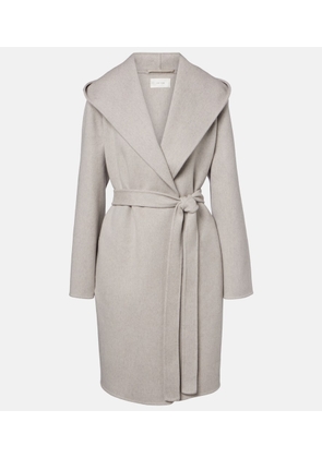 The Row Cicero cashmere wrap coat