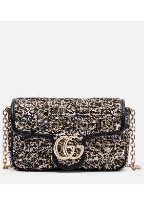 Gucci GG Marmont Mini tweed shoulder bag