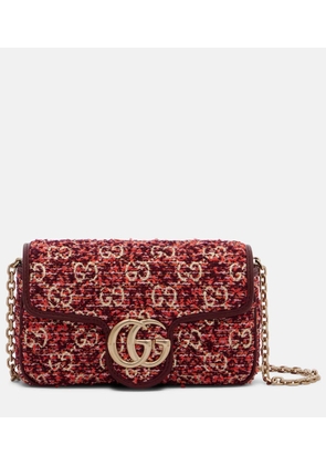 Gucci GG Marmont Mini tweed shoulder bag