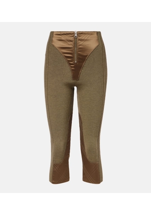 Jean Paul Gaultier Wool-blend Capri pants