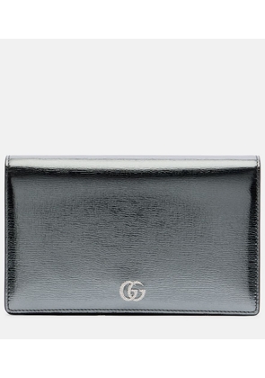 Gucci GG Marmont leather wallet on chain