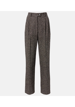 The Row Virgil silk-blend tweed wide-leg pants