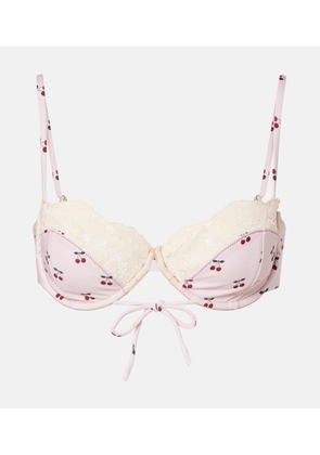 Montce Lena printed bikini top