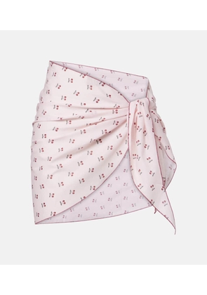 Montce Cherries cotton beach cover-up