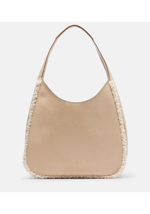 Stella McCartney Teddy-trimmed shoulder bag