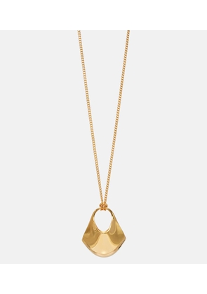 Khaite Lotus Small gold-plated pendant necklace