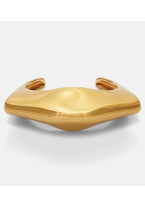 Khaite Lotus 18kt gold-plated cuff bracelet