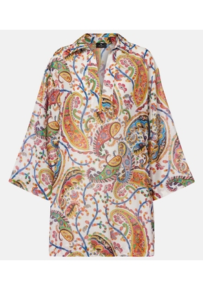 Etro Printed cotton and silk tunic
